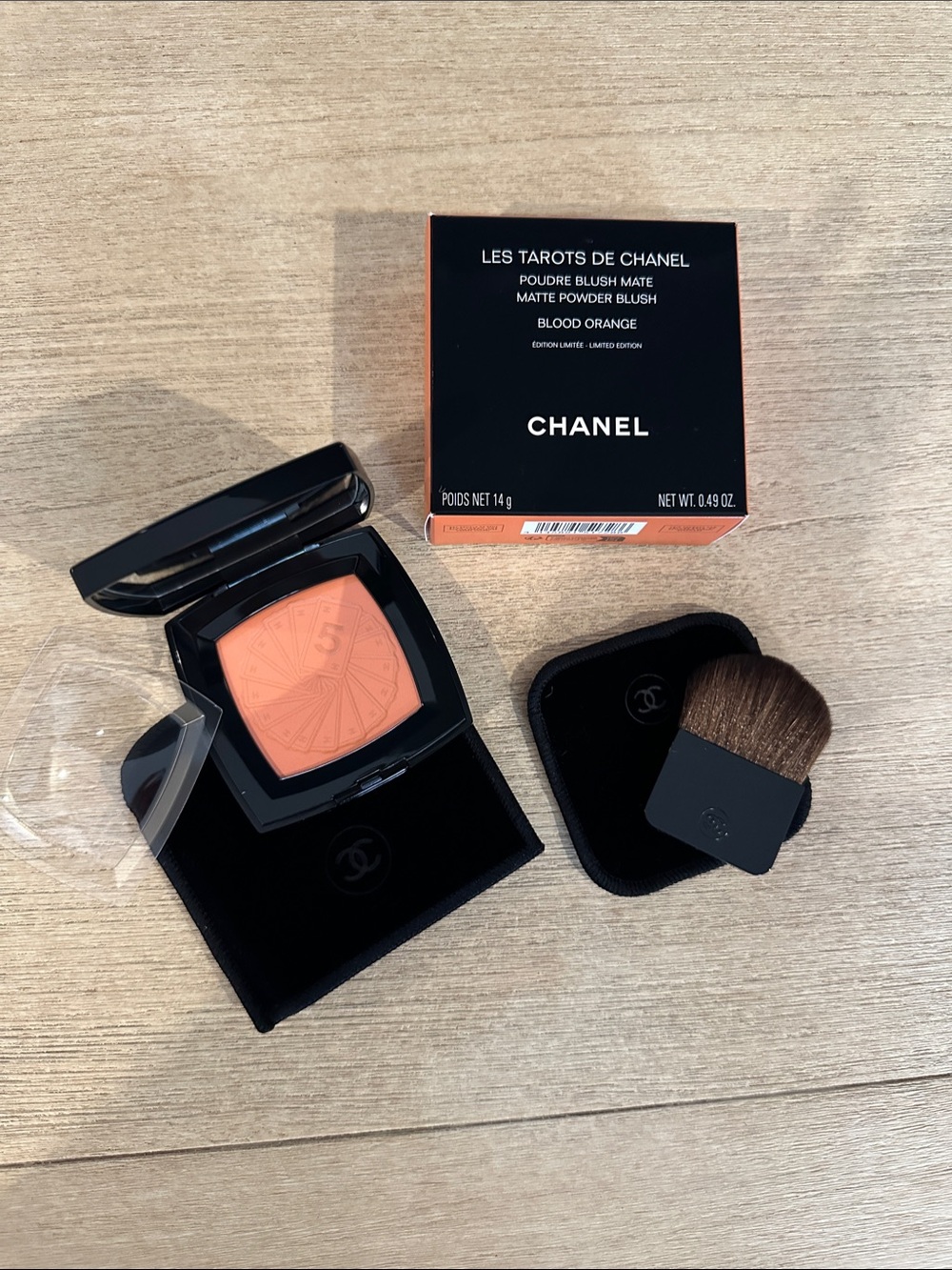 CHANEL LIMITED EDITION Matte Powder Blush in Blood Orange